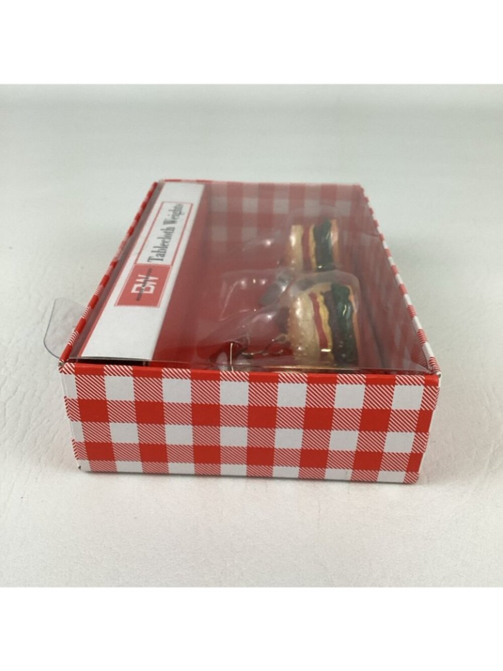Boston Warehouse Tablecloth Weights BBQ Picnic Cheeseburger Hot Dog Clips New - Picture 4 of 7